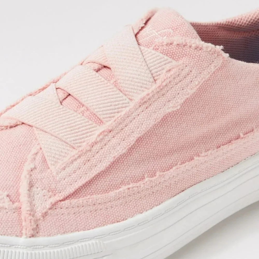 Blowfish Malibu Marley Peach Cream Washed Slip On Sneakers